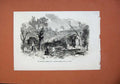 Old Antique Print 1871 War Exterior Prussian Battery Park St Cloud France 19th