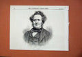 Original Old Antique Print 1871 Portrait Mr George Wilson Man 19th