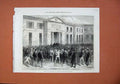 Original Old Antique Print 1871 Palais De Justice Versailles French Building