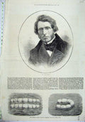 Old Antique Print 1871 Portrait John Ruskin Rector Ryder Floating Hammock 19th