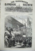 Original Old Antique Print 1871 Lord Derby Seamen Orphan Institution Liverpool