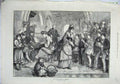 Original Old Antique Print 1871 Village Choir Rehearsal Church Children Music