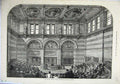 Old Antique Print 1871 Lecture Theatre London University Burlington Art 19th