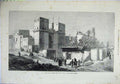 Original Old Antique Print 1871 Gate Victory Cairo Egypt People Dudley Gallery