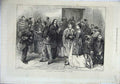 Old Antique Print 1871 Waiting Room National Assembly Versailles France 19th