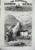 Old Antique Print 1871 Mont Cenis Railway Agriculture Dora Valley Train 19th