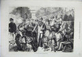 Original Old Antique Print Families Kursal Terrace Hombourg-Es-Monts 1871 19th