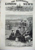 Old Antique Print 1871 Autumn War Campaign Breakfast Camp Army Tents Art 19th