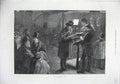 Old Antique Print 1871 Fine Art Examining Passports Dieppe France Ships 19th