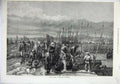 Original Old Antique Print 1871 Sardine Fishery Brittany France Boats Fine Art