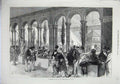Original Old Antique Print 1871 French Annexe International Exhibition Paris