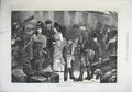 Original Old Antique Print 1871 Fine Art Dunblane Railway Station Families 19th