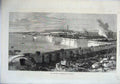 Old Antique Print 1871 New Docks Repairing-Basin Chatham Boats Fine Art 19th