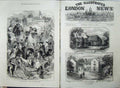 Antique Old Print 1871 Waverley Novels Scott Centenary Lasswade Ashestiel 19th