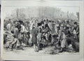 Antique Old Print 1871 Smithfield Club Cattle Show Agricultural Islington 19th