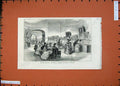 Old Antique Print 1871 Scott Centenary Exhibit Portraits Relics Edinburgh 19th