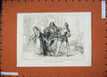 Original Old Antique Print 1871 Scene Hinko Queen'S Theatre Man Woman Romance