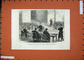 Old Antique Print 1871 Comminist Trials Versailles Prisoner Orangery War 19th