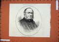Original Old Antique Print 1871 Portrait Rev. Mansel Dean St Pauls Cathedral