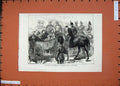 Old Antique Print 1871 French Prince Imperial Queen Review Windsor Park 19th