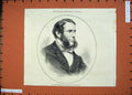 Original Old Antique Print 1871 George Jessel New Solicitor General Merrick