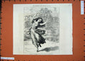 Original Old Antique Print 1871 Scene Fanchette Lyceum Theatre Shadow Dance Art