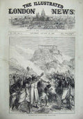 Old Antique Print 1872 British Eclipse Expedition India Bekel Native Men 19th
