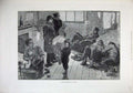 Original Old Antique Print 1872 French Communists London Men Children Fine Art