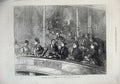 Original Old Antique Print Queen German Empress Royal Albert Hall 1872 Theatre
