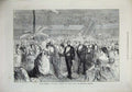 Old Antique Print 1872 Duke Edinburgh Princess Louise Dancing Reception 19th