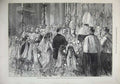 Old Antique Print 1872 Marriage Marquis Bute Gwendaline Howard Brompton 19th