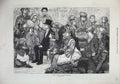 Old Antique Print Holiday Time Waxwork Exhibition 1872 Families Fine Art 19th