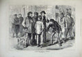 Original Old Antique Print 1872 Scene Liberated French Communists Montmartre