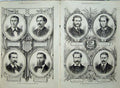 Antique Old Print 1872 Smith Handy Van-Raden Withers Boat Crew Stout Long 19th