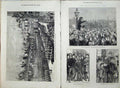 Old Antique Print Thanksgiving 1872 Law Courts Stand Green Park Children 19th