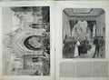 Old Antique Print Thanksgiving 1872 Triumphal Arch Ludgate Cathedral Art 19th
