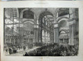 Old Antique Print 1872 Thanksgiving Service St Pauls Cathedral Fine Art 19th