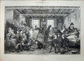 Old Antique Print 1872 East London Hospital Children Wards Beds Sick Art 19th