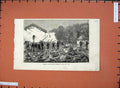 Old Antique Print 1872 Scene Gunpowder Explosion Agra Fort India Fine Art 19th