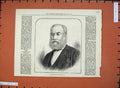 Original Old Antique Print 1872 Portrait Sir Albert David Sassoon Man Victorian