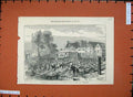 Original Old Antique Print 1872 Four-Oar Boat-Race Americans Biffin Hammersmith