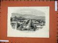 Old Antique Print Chemaka Russian Caucasus Earthquake 1872 Houses Hills 19th