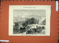 Old Antique Print 1872 Railway Accident Antibes Cannes France Train River 19th
