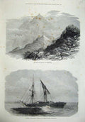Old Antique Print 1872 Peak Naiguata Venezuela Ship Wreck Australia Art 19th