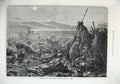 Old Antique Print 1872 Shepherds Watching Flocks Sheep Moonlight Fine Art 19th
