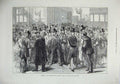 Original Old Antique Print 1872 Members French National Assembly Versailles Men
