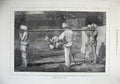Original Old Antique Print 1872 Fine Art Native Travelling India Men Carry 19th