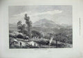 Original Old Antique Print 1872 Changmaunna Looshai Country Mountains Fine Art