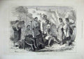 Original Old Antique Print 1872 Looshais Frontier Bengal Natives Men Country