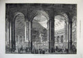 Old Antique Print 1872 Interior Vienna Exhibition Building Architecture 19th